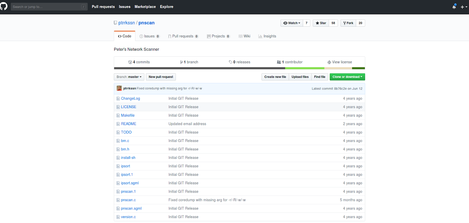 Pnscan’s Github Repository