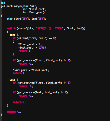 Pnscan’s get_port_range Function