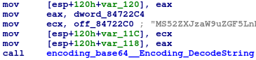 C2 base64 decoding