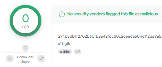 294b8db1f2702b60fb2e42fdc50c2cee6a5046112da9a5703a548a4fa50477bc in VirusTotal