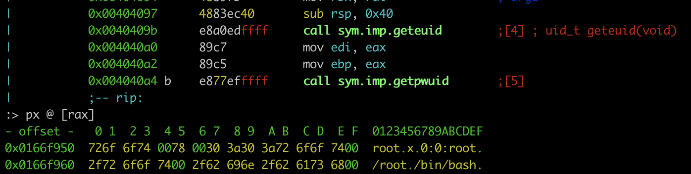 Fingerprinting of local password database