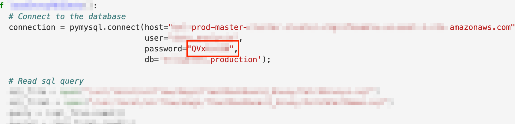 Hardcoded PostgreSQL password in DAG code.