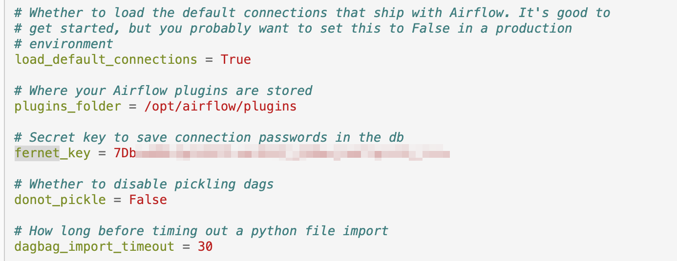 Key located in exposed configuration file.