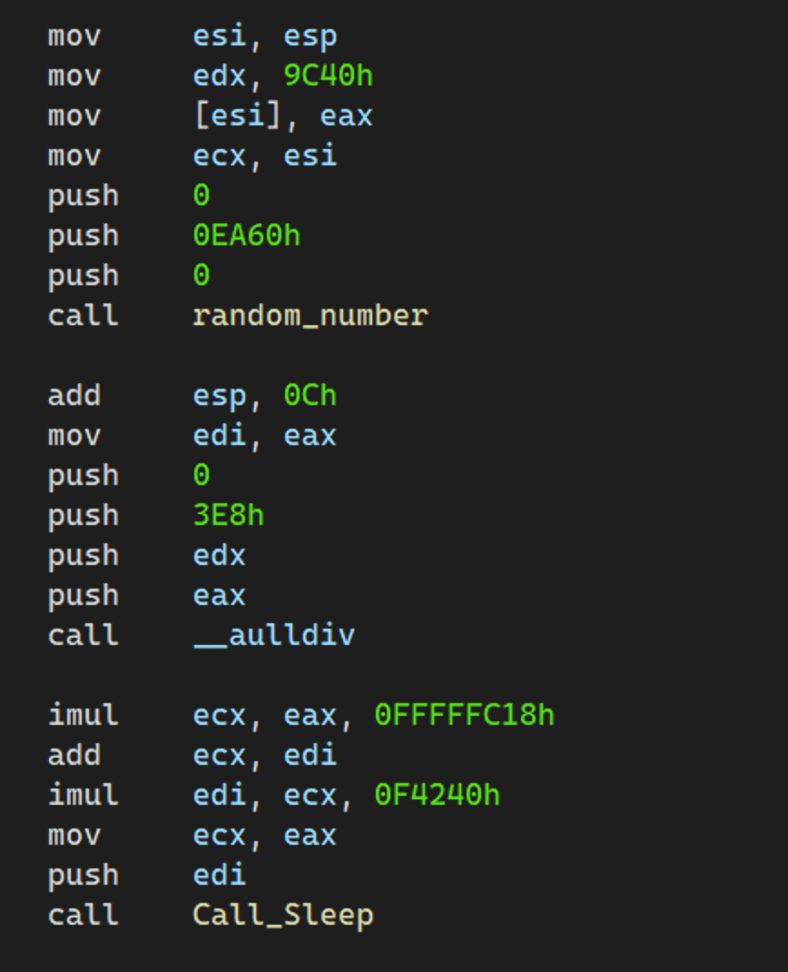 Function in RustDown that implements the Sleep functionality.