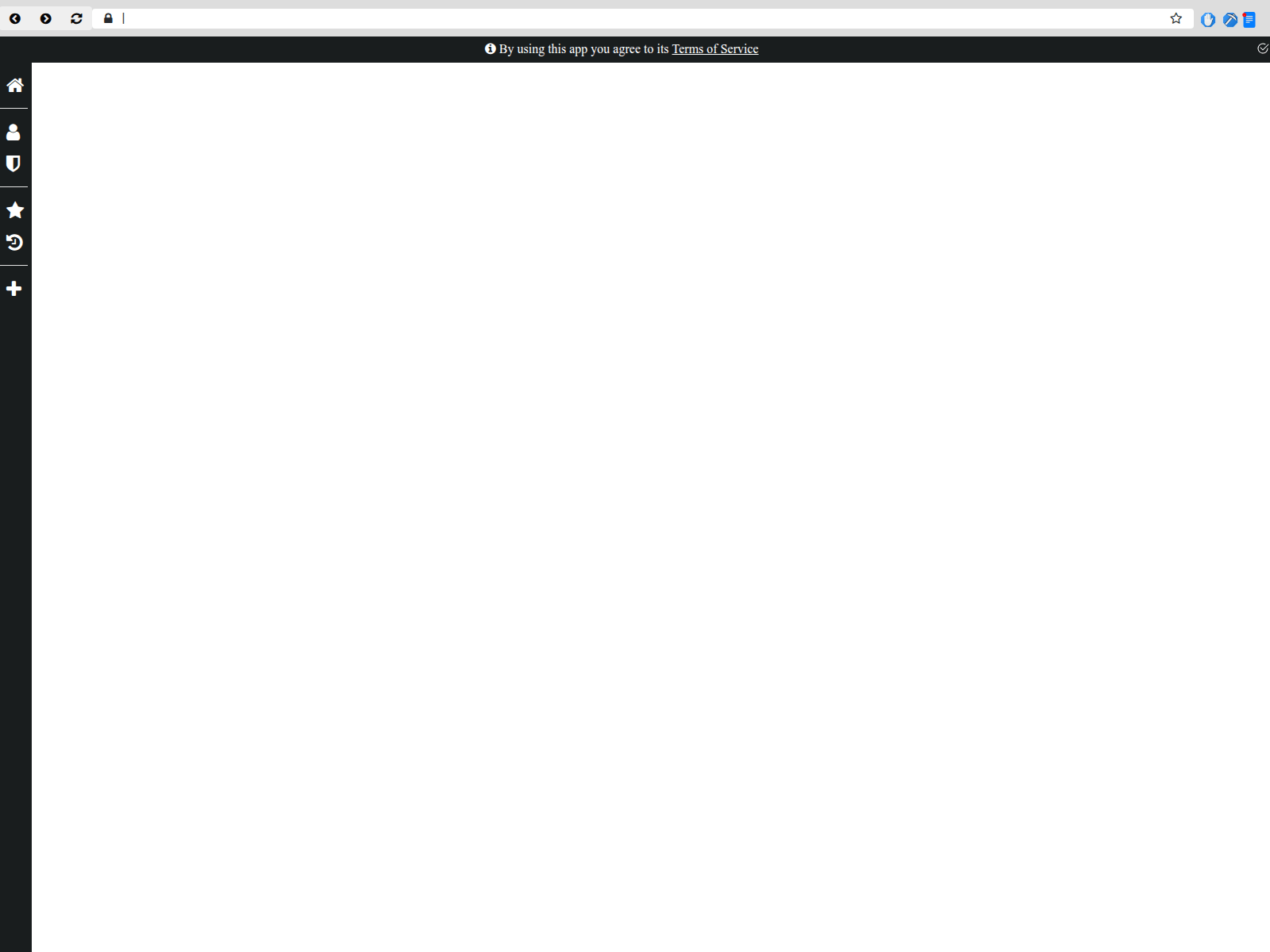 Figure 3: Screenshot of the Private Browser application.